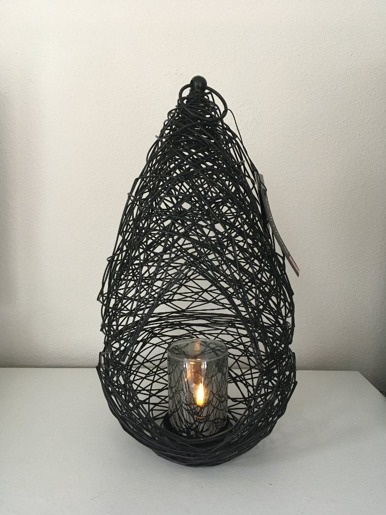 Diga Colmore Windlicht Iron mat zwart Nieuw!, Huis en Inrichting, Woonaccessoires | Kandelaars en Kaarsen, Nieuw, Kandelaar, Metaal
