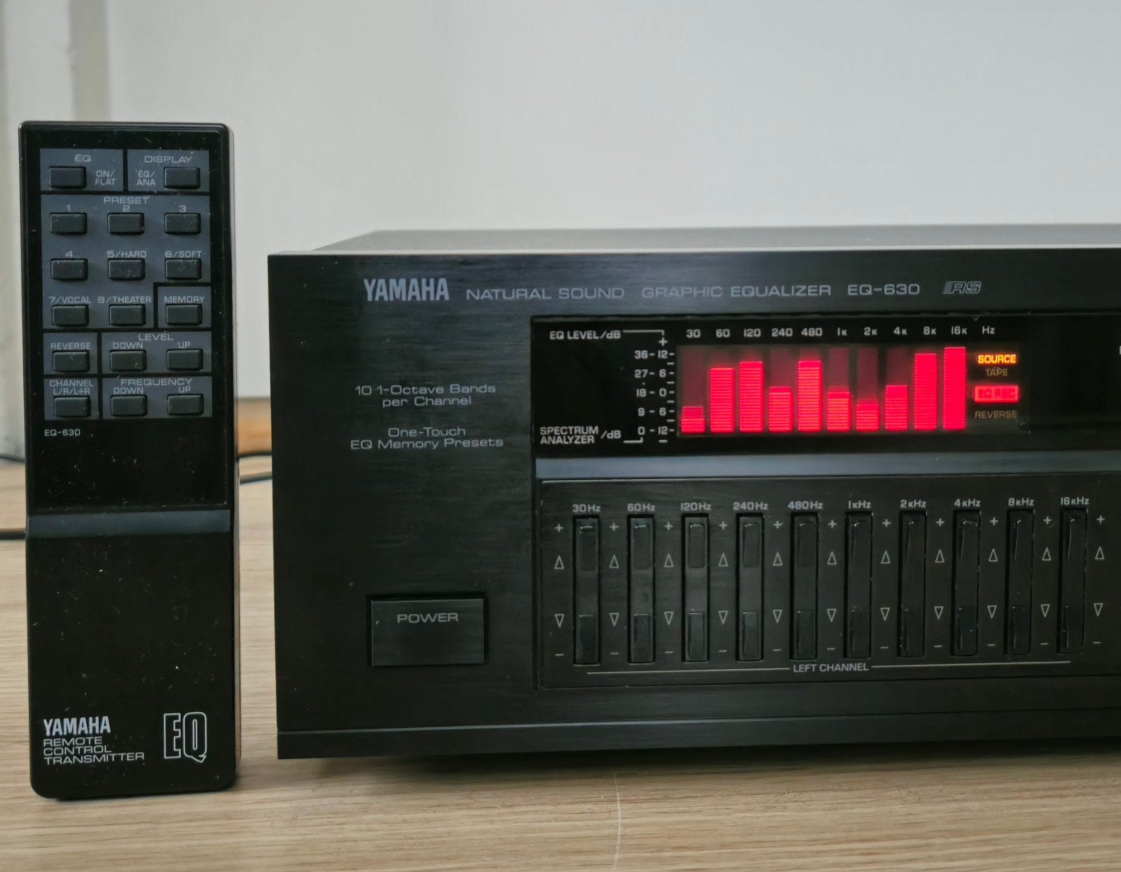 Yamaha EQ-630 Grafische Equalizer met Afstandsbediening, Overige systemen, Yamaha, Ophalen of Verzenden, Zo goed als nieuw