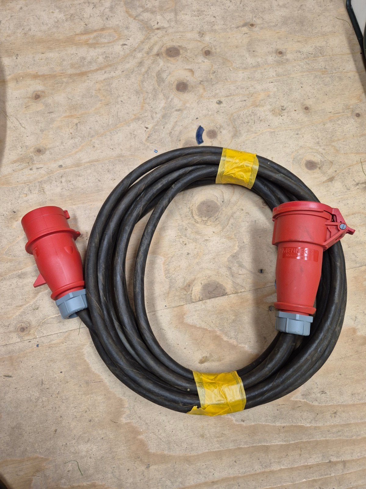 Krachtstroomkabel 9 meter met nieuwe stekkers, Ophalen of Verzenden