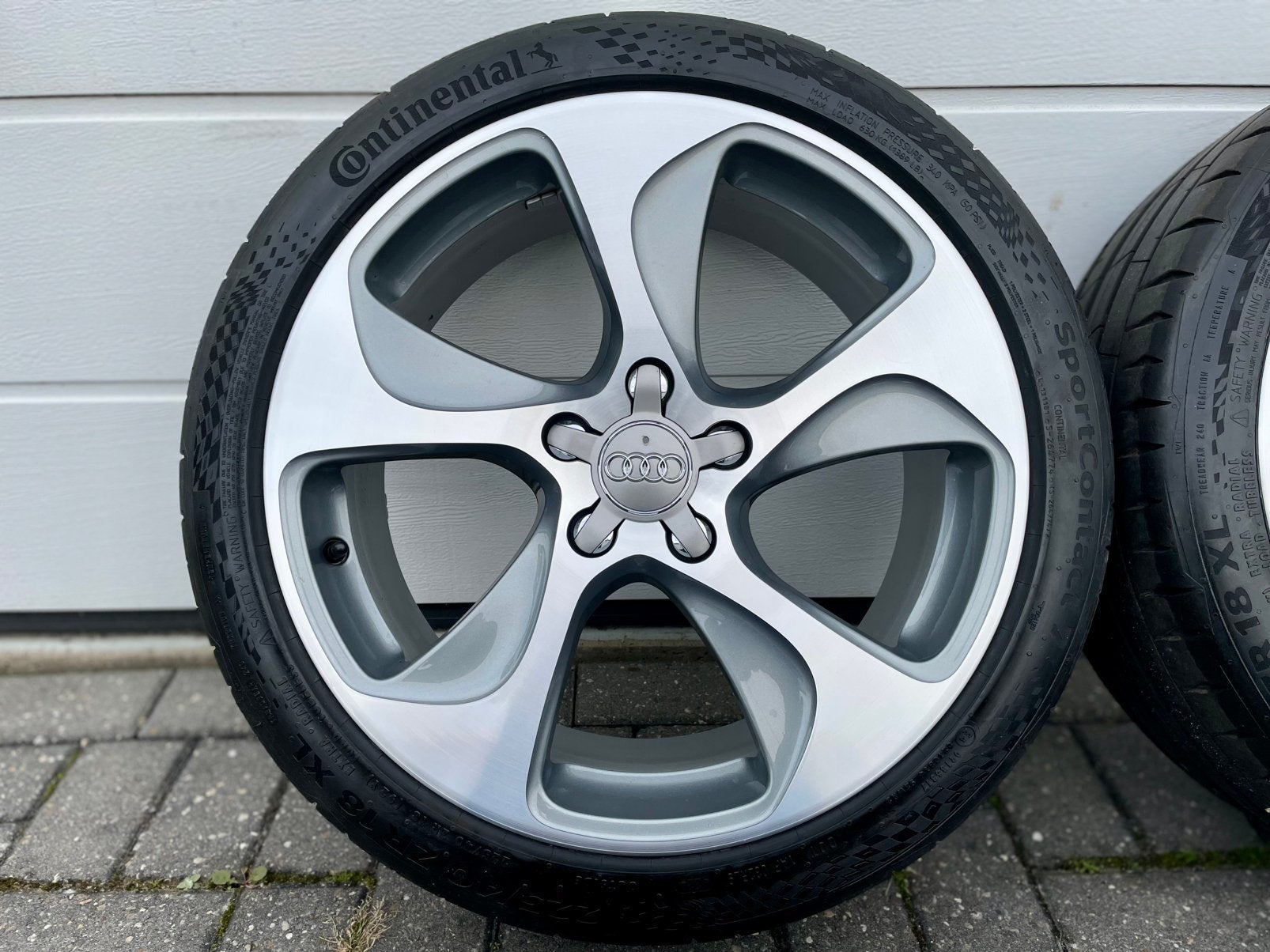 18 Inch Originele Audi A3 Rotor Look Velgen 225/40/18 5x112, 18 inch, Banden en Velgen, Ophalen of Verzenden, Zomerbanden