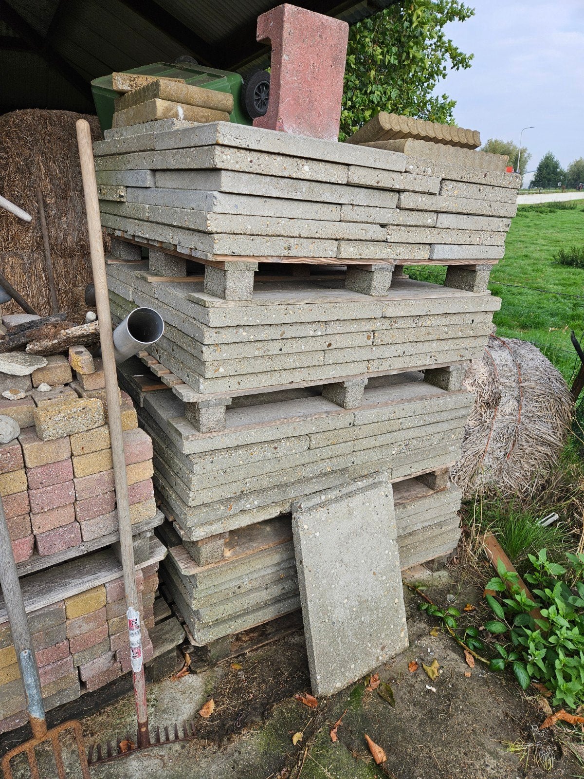 Gratis af te halen tegels (60x40x5cm), Ophalen, 60 cm of meer, Gebruikt, 40 tot 60 cm