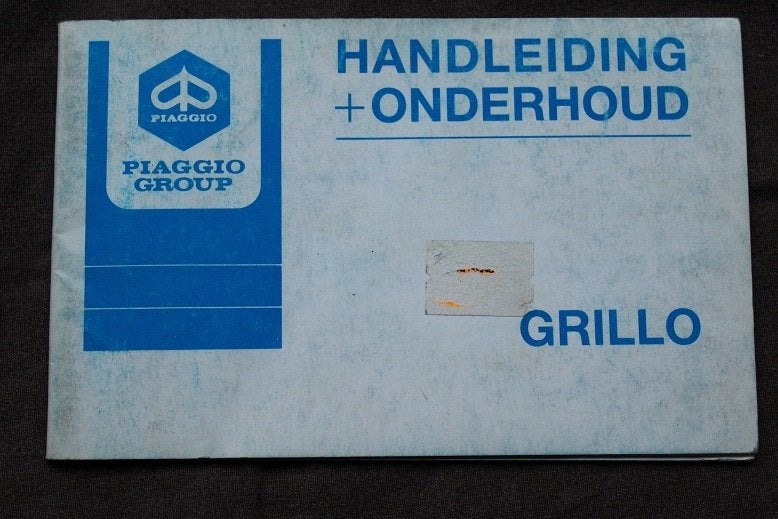 Piaggio Vespa Grillo bromfiets handleiding, Ophalen of Verzenden, Gebruikt