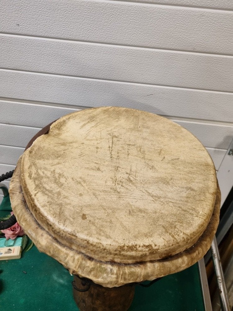 djembe afrikaans met geitenvel, Ophalen of Verzenden, 'T Olde Gre-j, Info@toldegrej.nl, Endepoelstraat 20f Didam