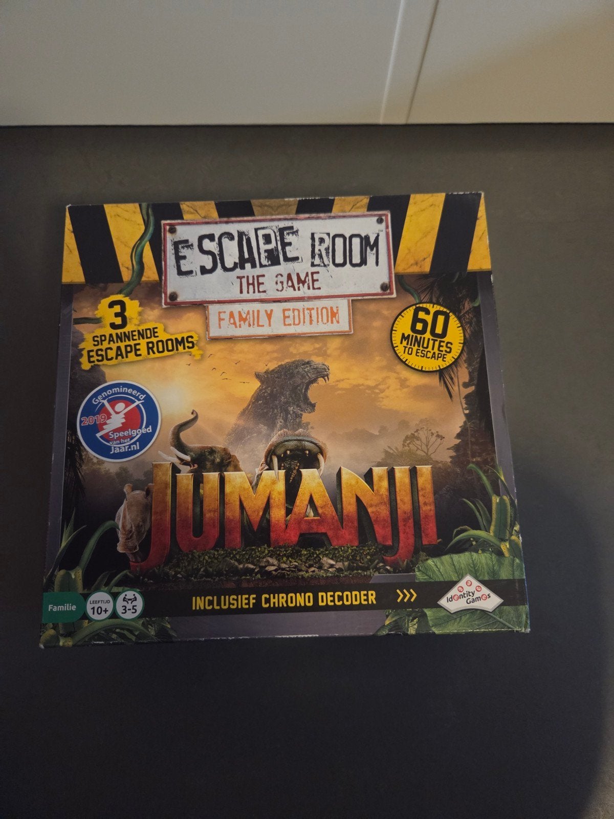Escape Room The Game Jumanji Family Edition spel, Drie of vier spelers, Ophalen, Zo goed als nieuw, Identity Games