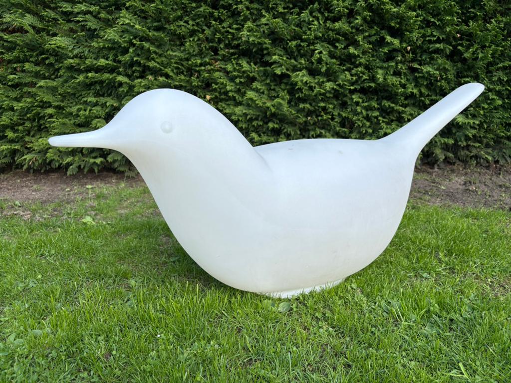 Serralunga Paloma wit kunststof vogel, Tuin en Terras, Tuinbeelden, Dierenbeeld, Kunststof, Ophalen