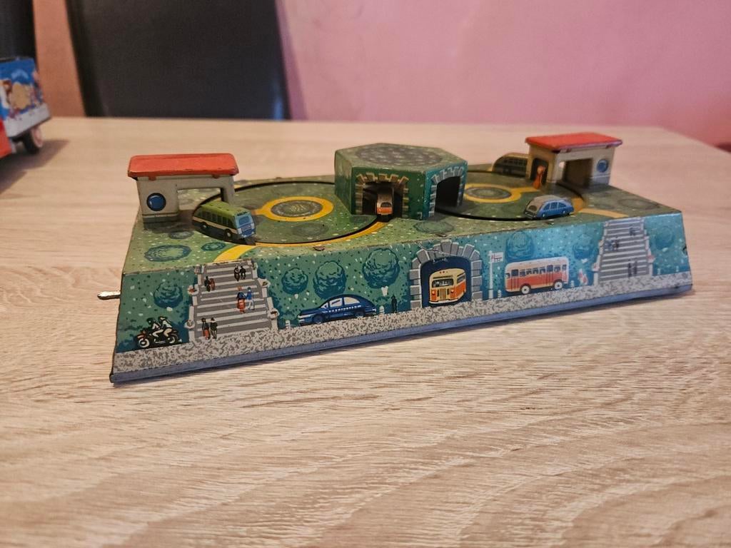 Abtotpacca Autospel - Vintage Blikken Speelgoed Jaren '50, Ophalen of Verzenden, Gebruikt