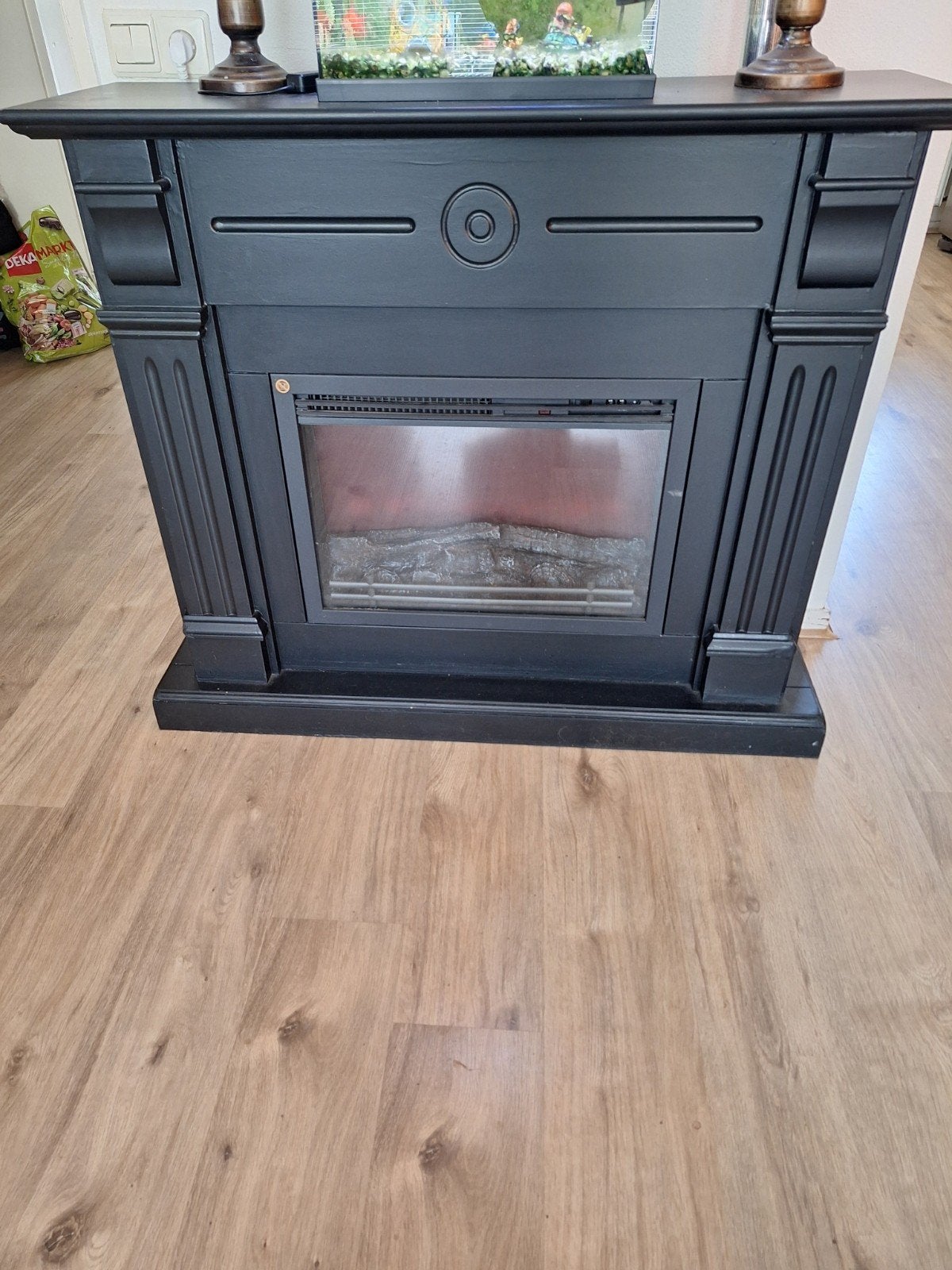 Schouw met licht en verwarming, Huis en Inrichting, Ophalen of Verzenden, Vrijstaande haard, Elektrische haard