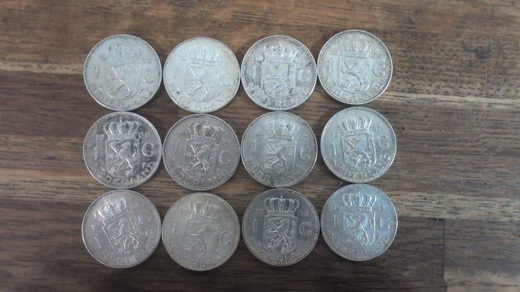 12 zilveren guldens, 1 gulden, Koningin Juliana, Zilver, Verzenden