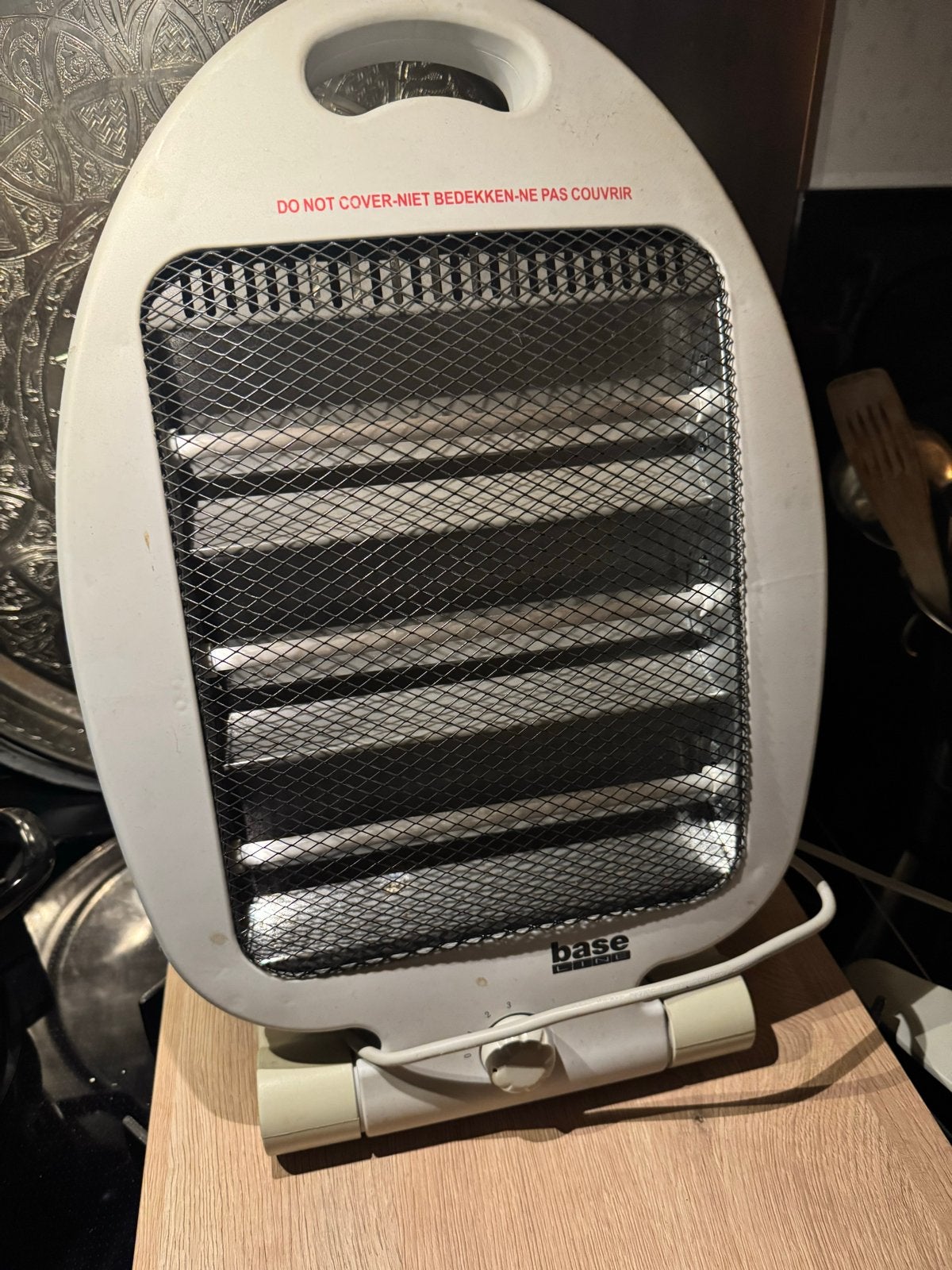 2x Base Quartz Heater QH-1200I - Zo goed als nieuw, Ophalen of Verzenden, Zo goed als nieuw, 800 watt of meer, Kachel