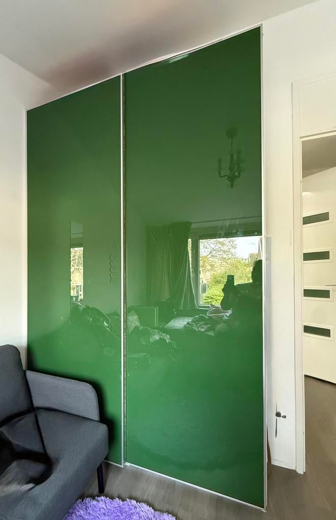 Ikea Pax schuifdeuren 150x236cm glas/alu, Huis en Inrichting, Kasten | Kledingkasten, Ophalen, 200 cm of meer, 50 tot 100 cm, Glas