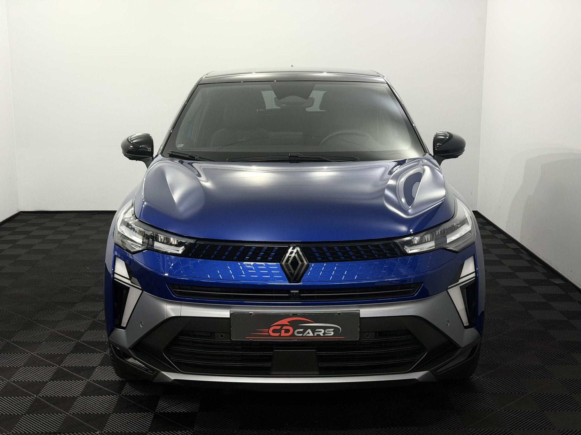 Renault Captur 1.6 E-Tech full hybrid 145 esprit Alpine 360, Gebruikt, 4 cilinders, Blauw, Leder en Stof