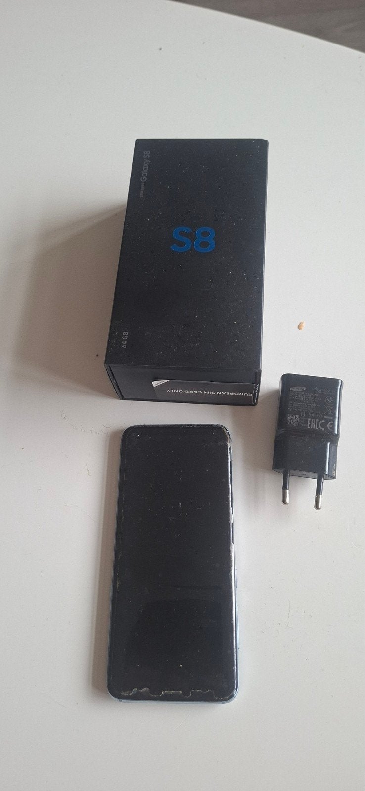 Samsung Galaxy S8 64GB - Gebruikt met oplader en doos, Ophalen, Gebruikt, Zwart, Touchscreen