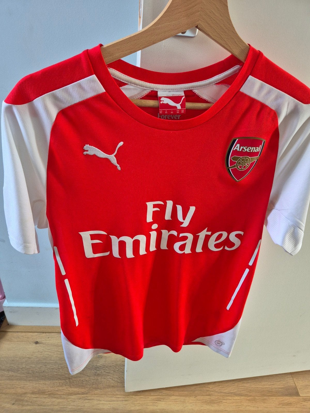 Arsenal Thuisshirt Puma Fly Emirates Rood Wit, Puma, Maat 48/50 (M), Ophalen of Verzenden, Zo goed als nieuw