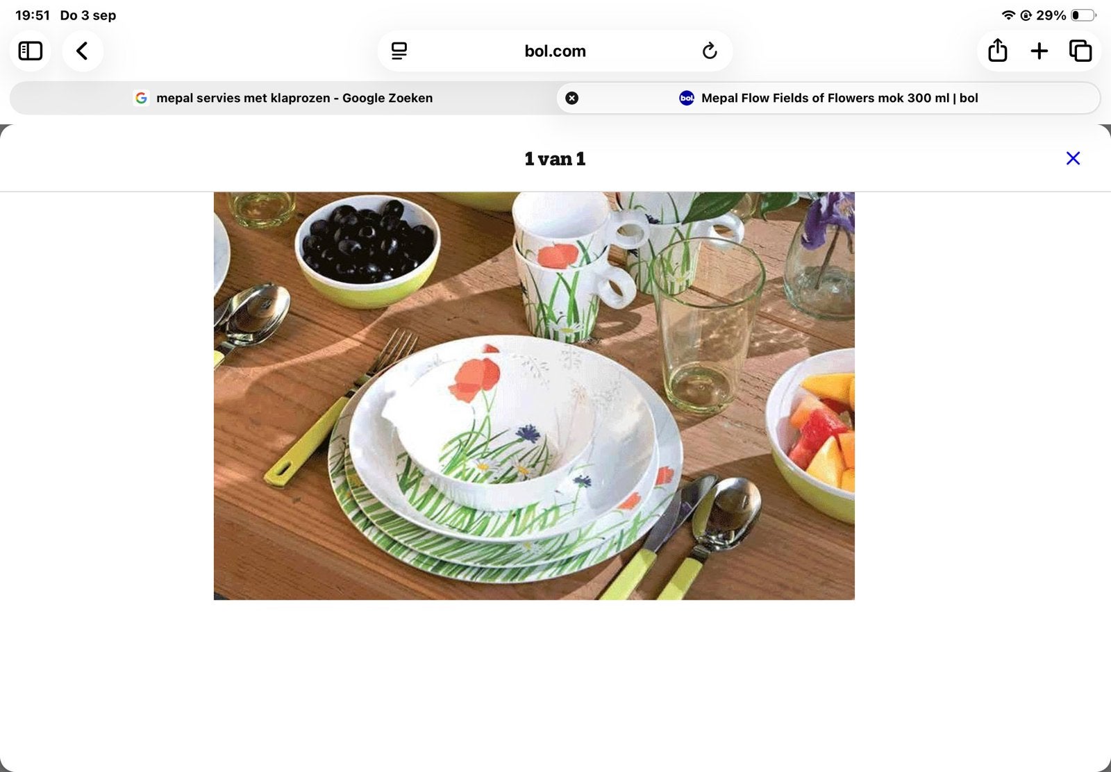 TE KOOP GEVRAAGD: Mepal servies compleet of koffiekopjes, Overige materialen, Mepal, Ophalen of Verzenden, Zo goed als nieuw