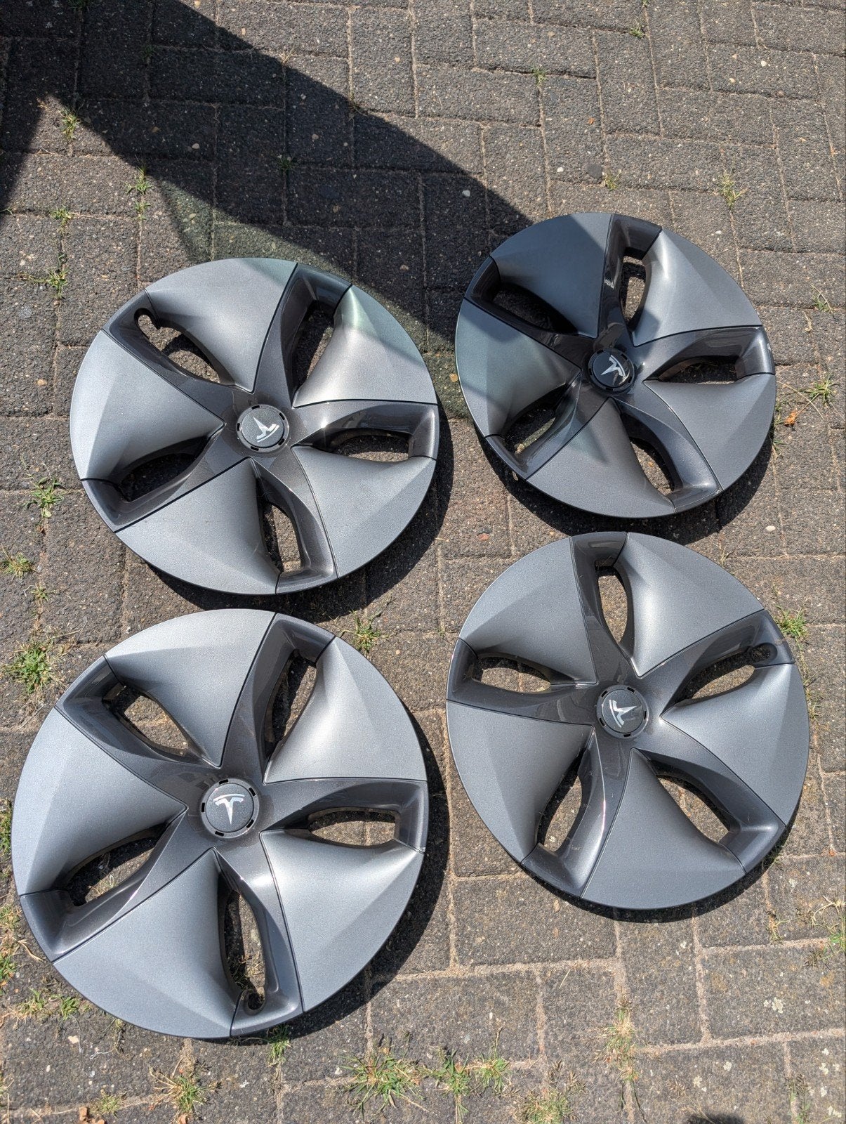 Tesla Model 3 wieldoppen (set van 4), Ophalen of Verzenden, Gebruikt