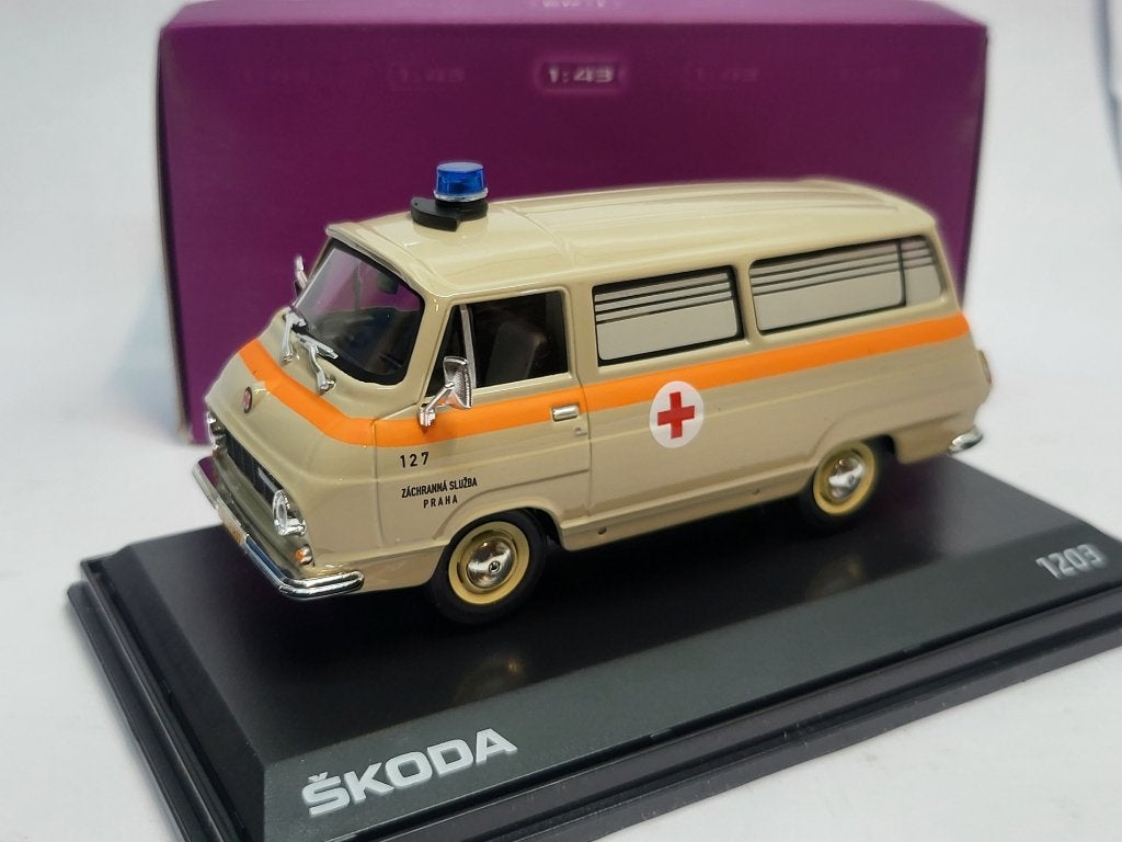 Abrex Skoda 1203 Ambulance Beige 1974, Overige merken, Overige merken, Auto, Nieuw
