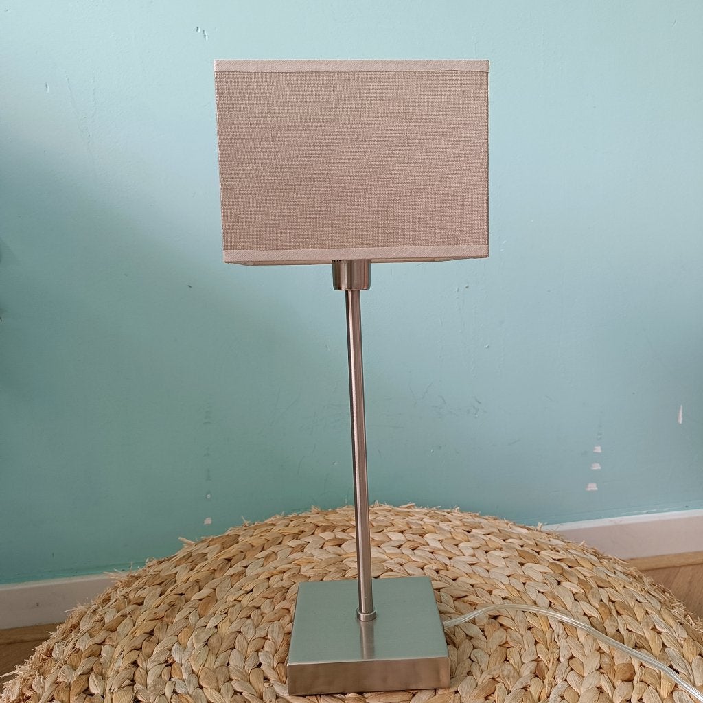Lamp taupe, Ophalen, Zo goed als nieuw, Overige kleuren, Vierkant