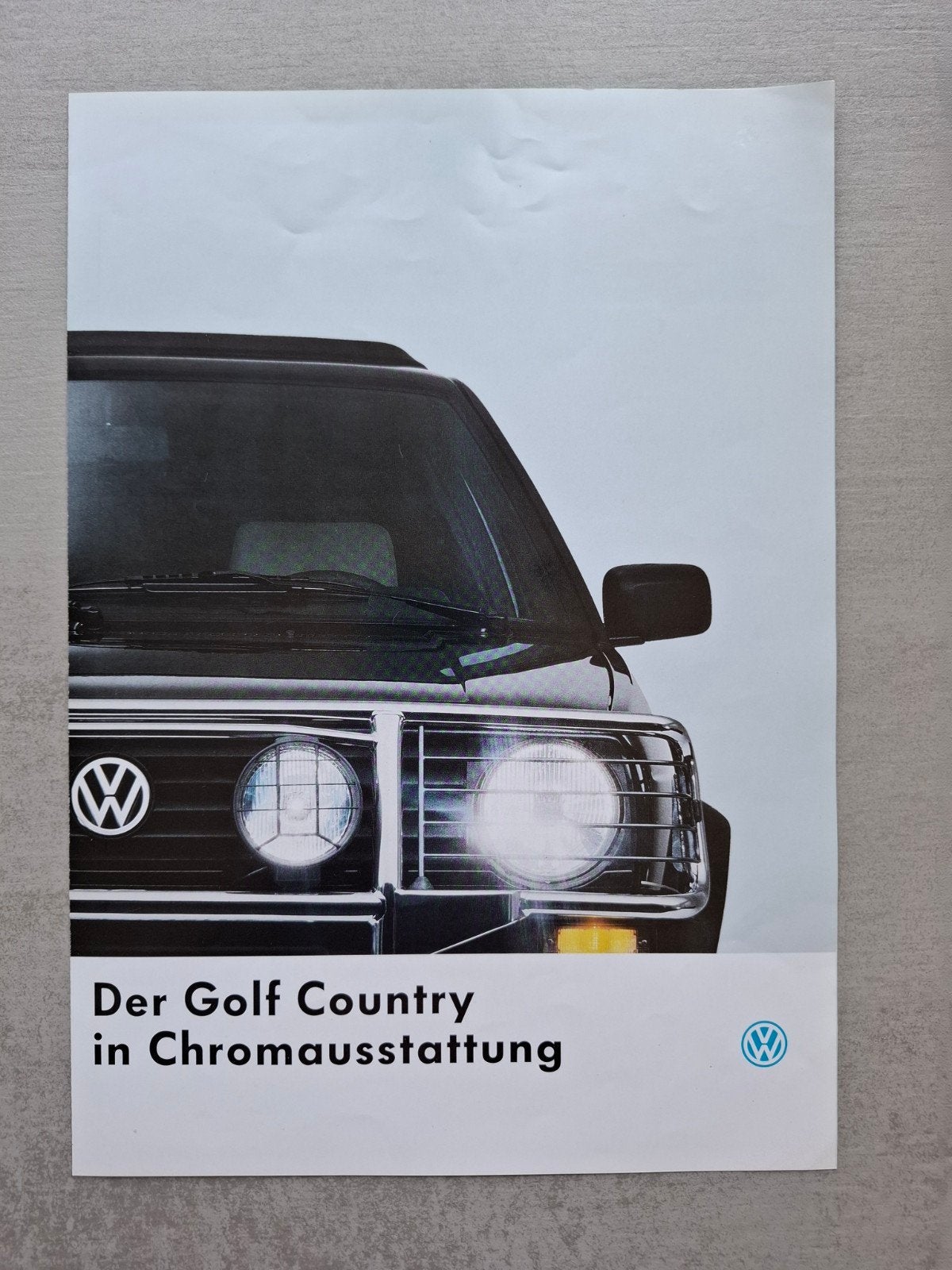 Volkswagen Golf II Country folder - 1991, Ophalen of Verzenden, Zo goed als nieuw, Volkswagen