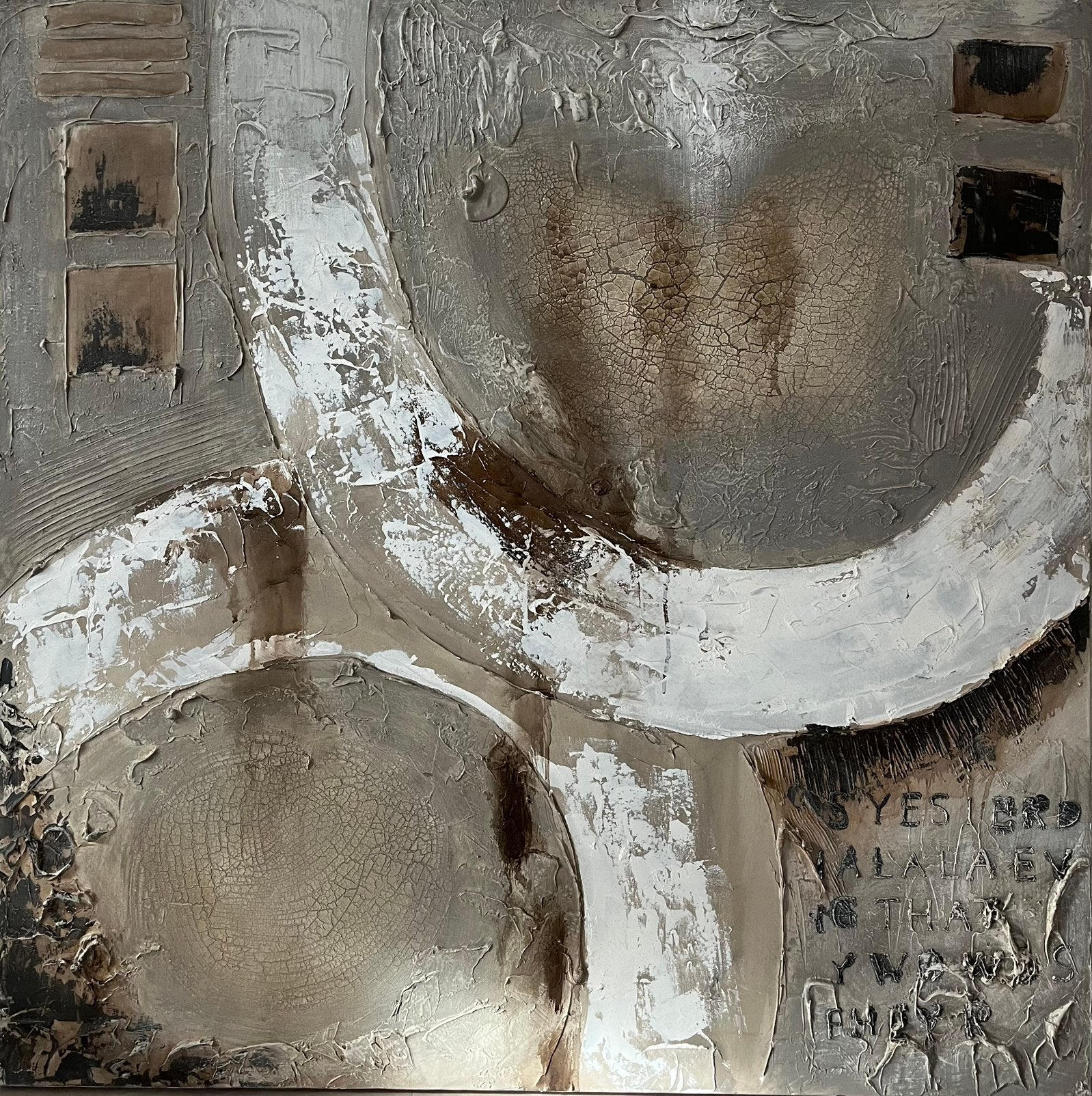 Abstract (Replica) Cobra Art 100 x 100 cm schilderij, Ophalen