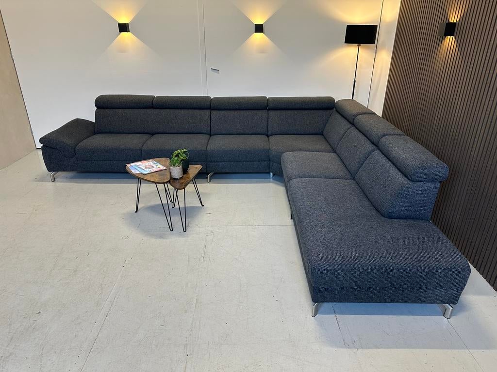 GRATIS BEZORGING - montel mondena - professioneel gereinigd, Hoekbank, 300 cm of meer, Ophalen of Verzenden, Zo goed als nieuw