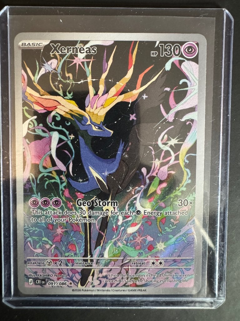 Pokemon kaart Xerneas, Ophalen of Verzenden, Zo goed als nieuw, Losse kaart