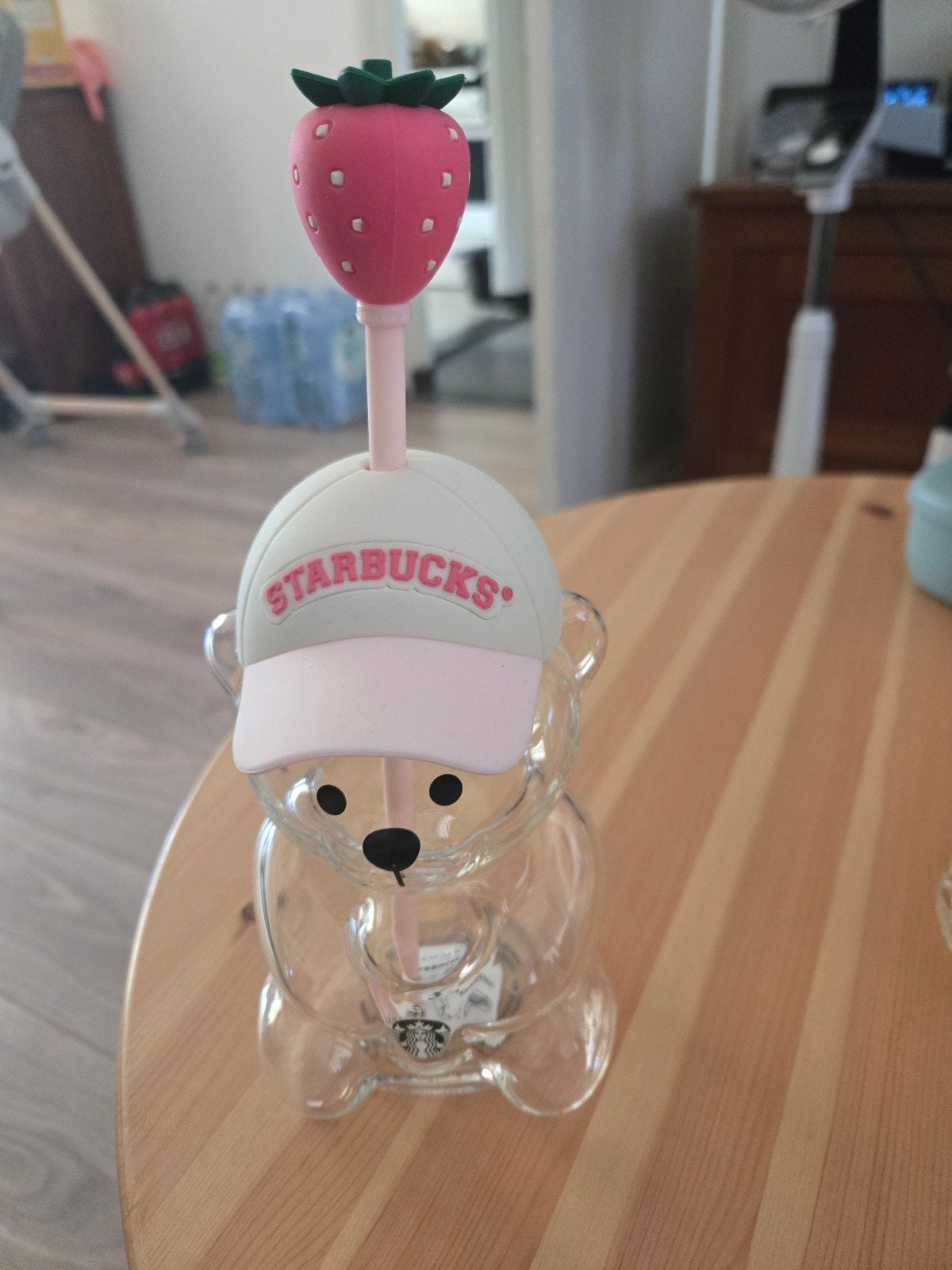 Starbucks Bearista aardbei beker met rietje, Ophalen, Meerkleurig, Nieuw, Modern