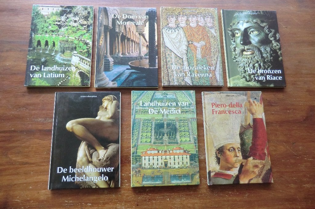 7 boeken Italiaanse cultuur: Latium, Monreale, Ravenna,Riace, Boeken, Geschiedenis | Wereld, Gelezen, Europa, 14e eeuw of eerder