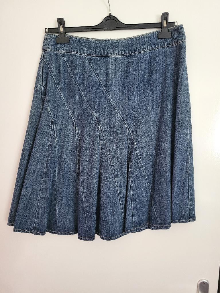 Denim rok en jasje Scarva, Kostuum of Pak, Blauw, Scarva, Ophalen of Verzenden