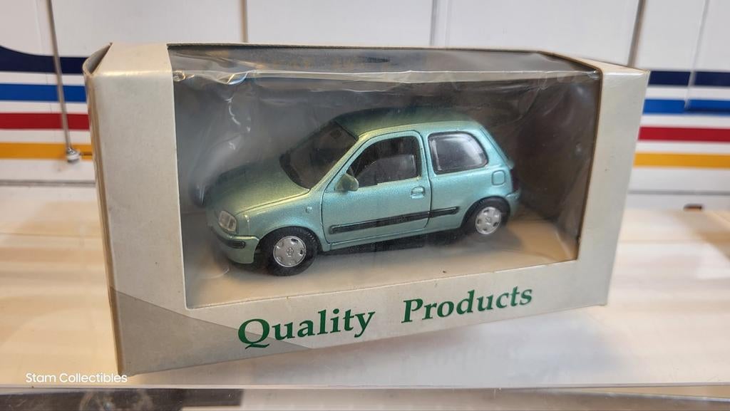 AHC Pilen Nissan Micra K11 Green Metallic, Hobby en Vrije tijd, Modelauto's | 1:43, Zo goed als nieuw, Auto, Overige merken, Ophalen of Verzenden
