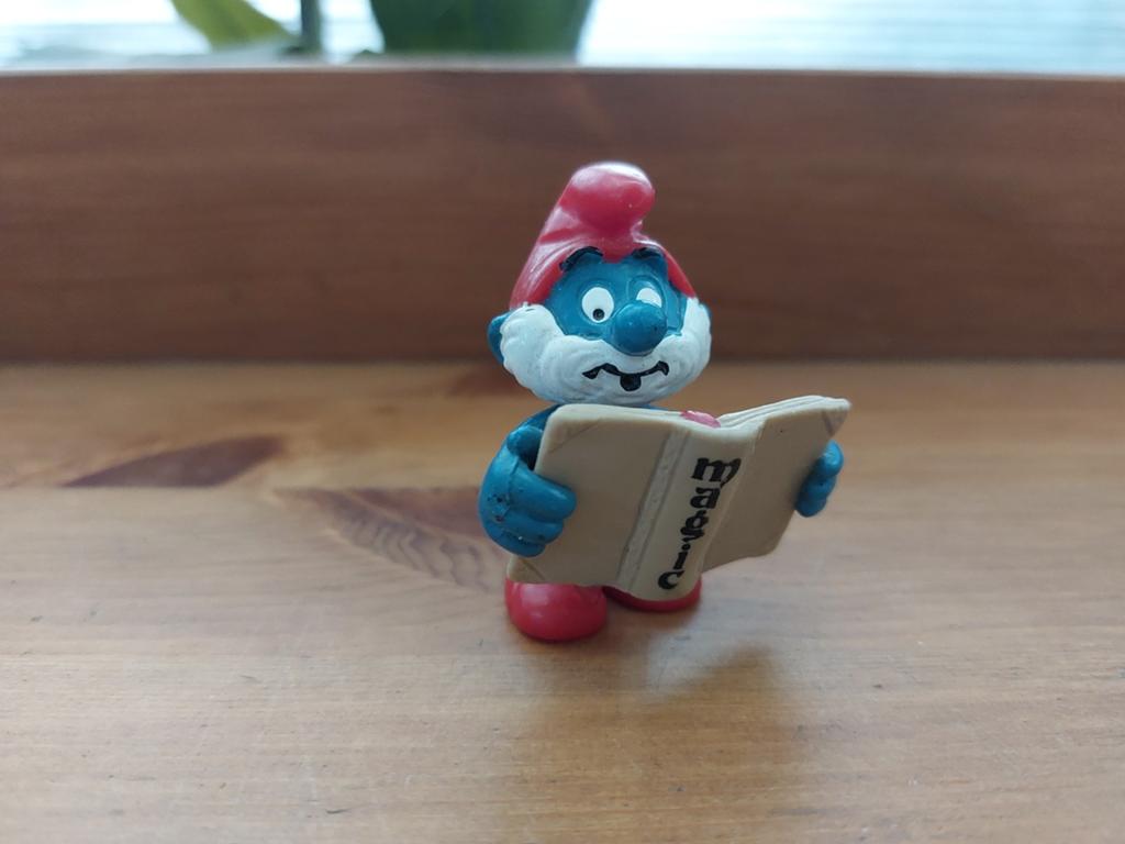Grote smurf met boek magic 20174 De Smurfen, Verzamelen, Smurfen, Ophalen of Verzenden