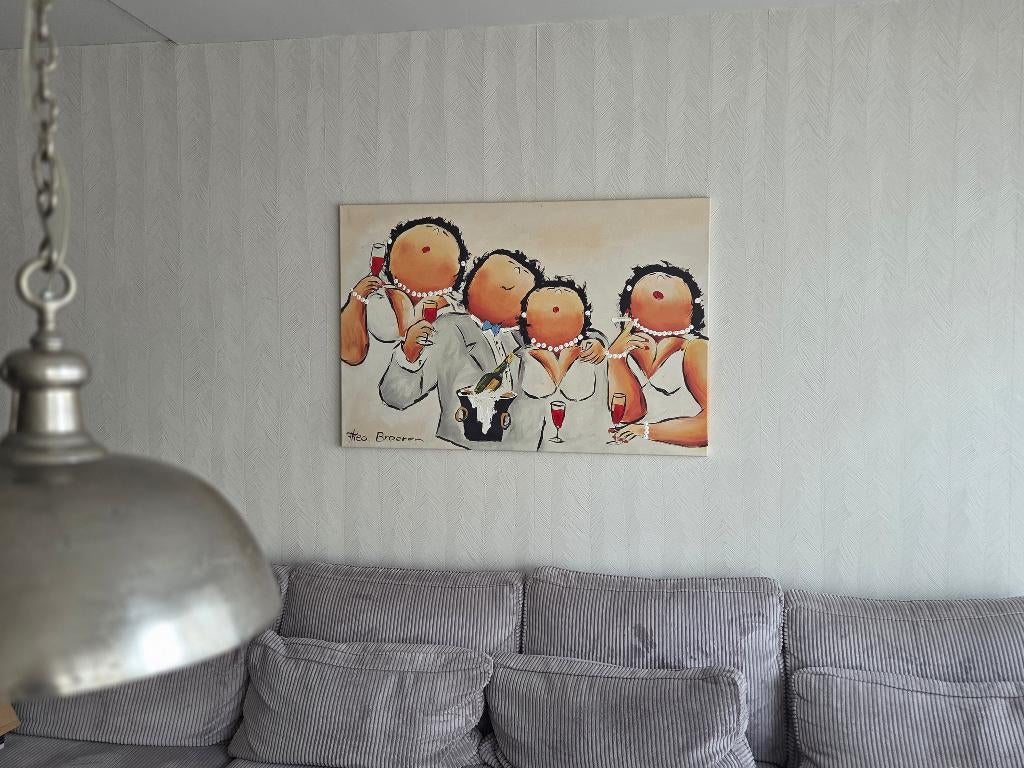 Dikke dames schilderij, Antiek en Kunst, Ophalen