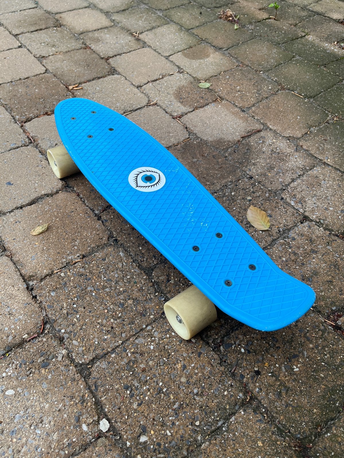 Blauw Skateboard, Sport en Fitness, Skateboarden, Ophalen, Gebruikt, Skateboard