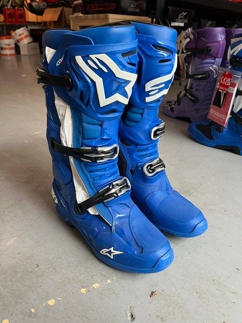 Alpinestars Crosslaarzen Tech 10 blue black 47, Motoren, Nieuw met kaartje, Dames, Ophalen of Verzenden, Alpinestars