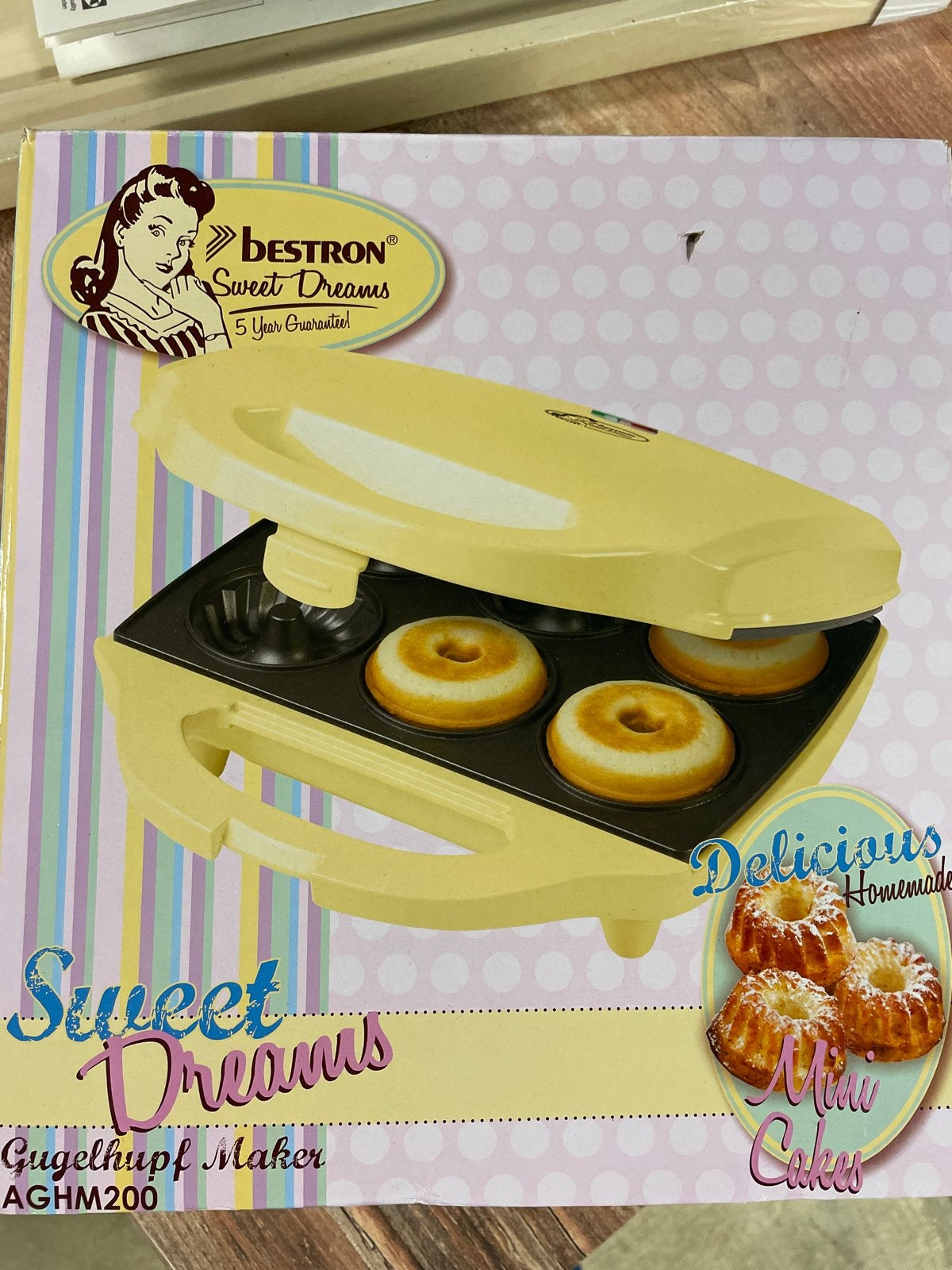 Bestron Sweet Dreams Gugelhupf Maker AGHM200 donut - Nieuw, Ophalen of Verzenden, Nieuw