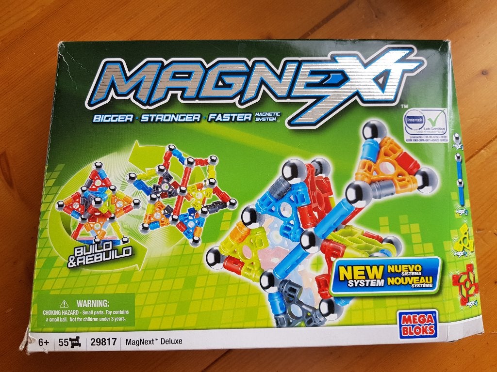 Magnext Deluxe bouwen met magneten van Megabloks, Ophalen, Zo goed als nieuw, Megabloks
