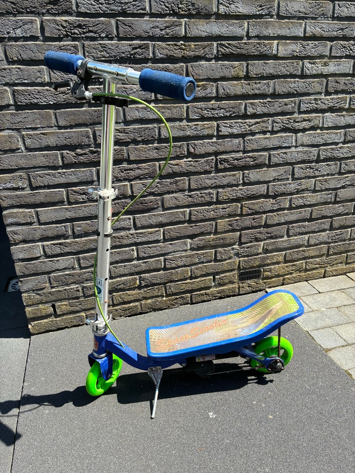 Space Scooter X590 - Blauw/Groen, Fietsen en Brommers, Ophalen, Gebruikt, Gewone step