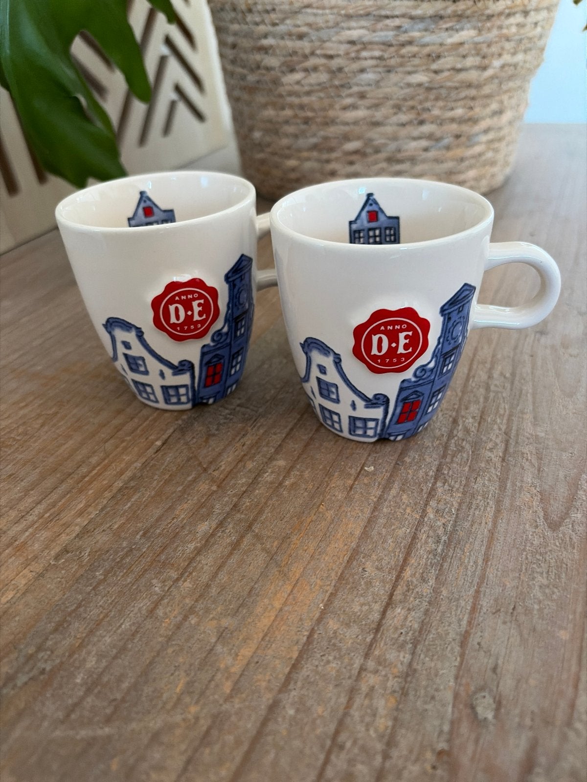 2 Zaanse kopjes van Douwe Egberts, Ophalen, Overige merken, Keramiek, Vintage