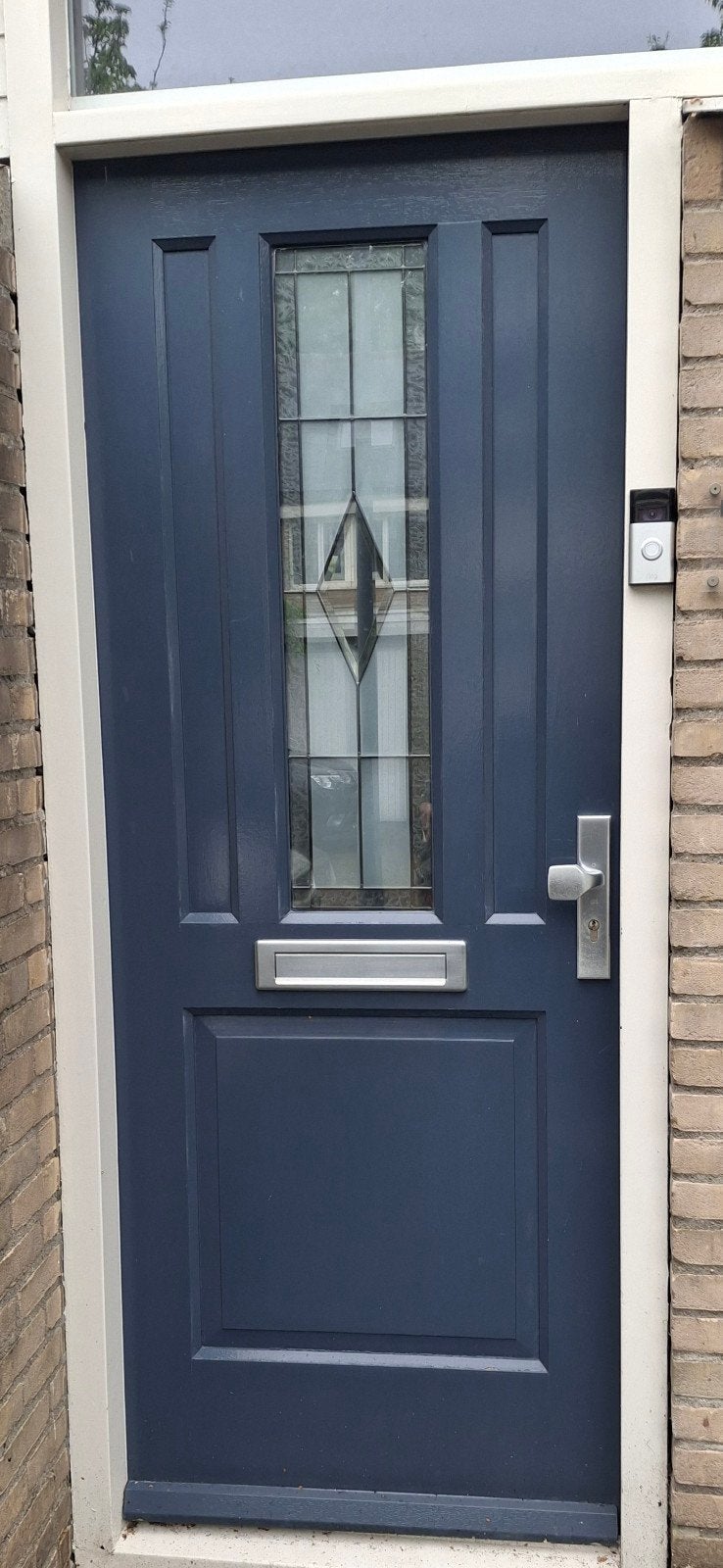 Hard houte deur, Gebruikt, 80 tot 100 cm, Ophalen of Verzenden, Buitendeur