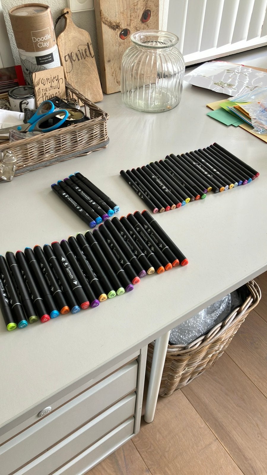 46 deco time markers, Ophalen of Verzenden, Zo goed als nieuw, Potlood of Stift