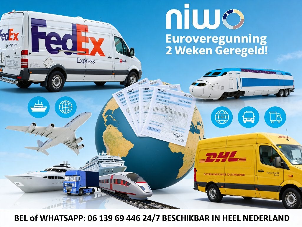 Niwo eurovergunning voor koeriers (PostNL, Dynalogic & DHL), Variabele uren, Overige niveaus, Vanaf 5 jaar, Freelance of Uitzendbasis