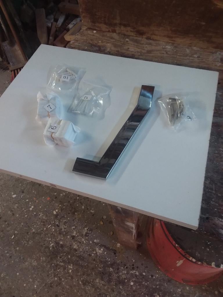 Stabilisatiestang voor kleine douchewand, Ophalen, Nieuw, Chroom, Douche