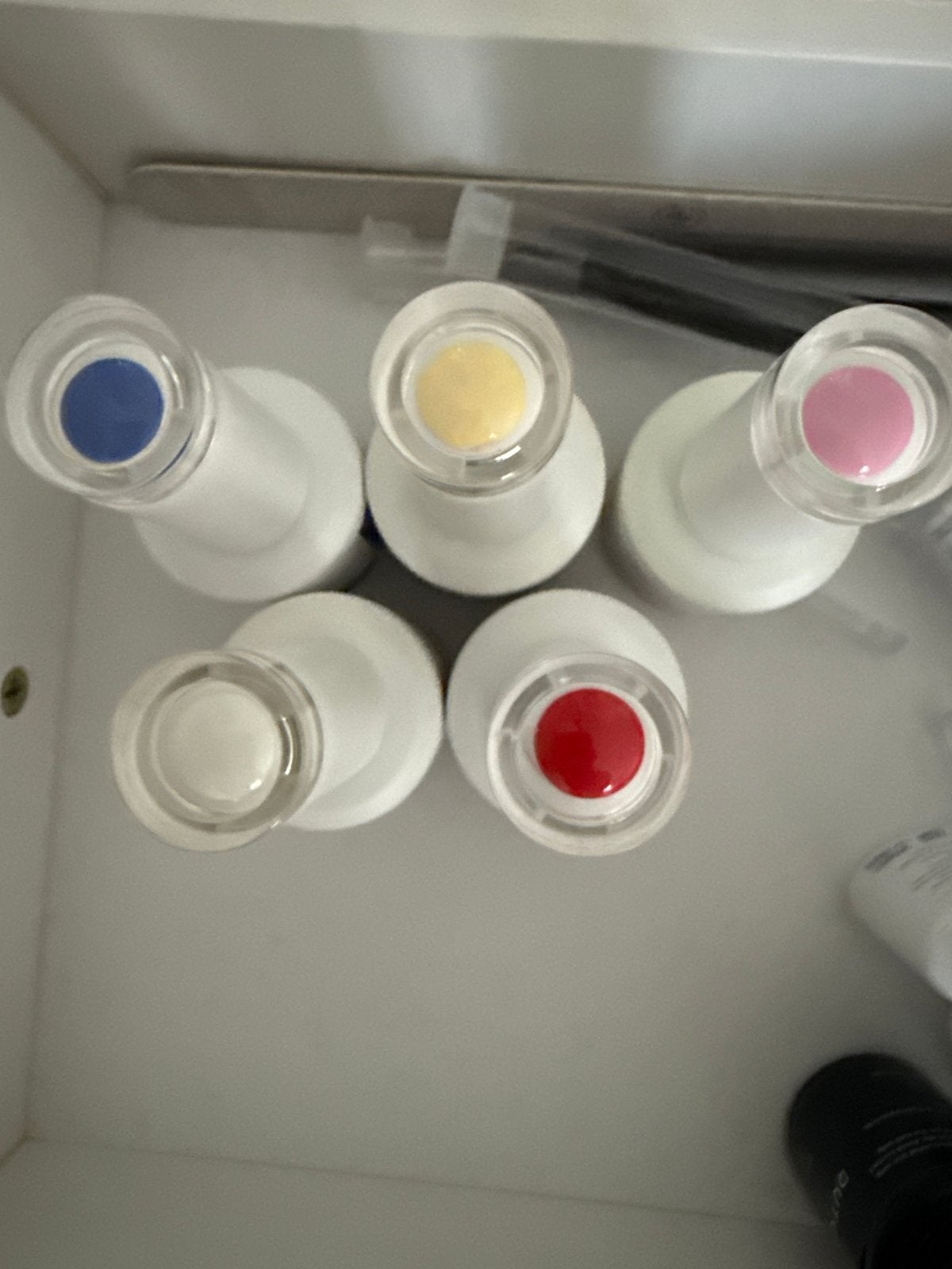 Gellak set van 5 kleuren - Dutch Nail Cosmetics, Ophalen of Verzenden, Zo goed als nieuw, Verzorging