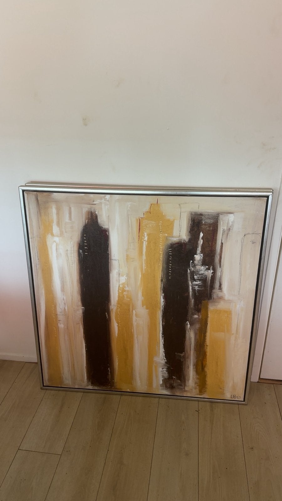 2 abstracte schilderijen, Ophalen of Verzenden