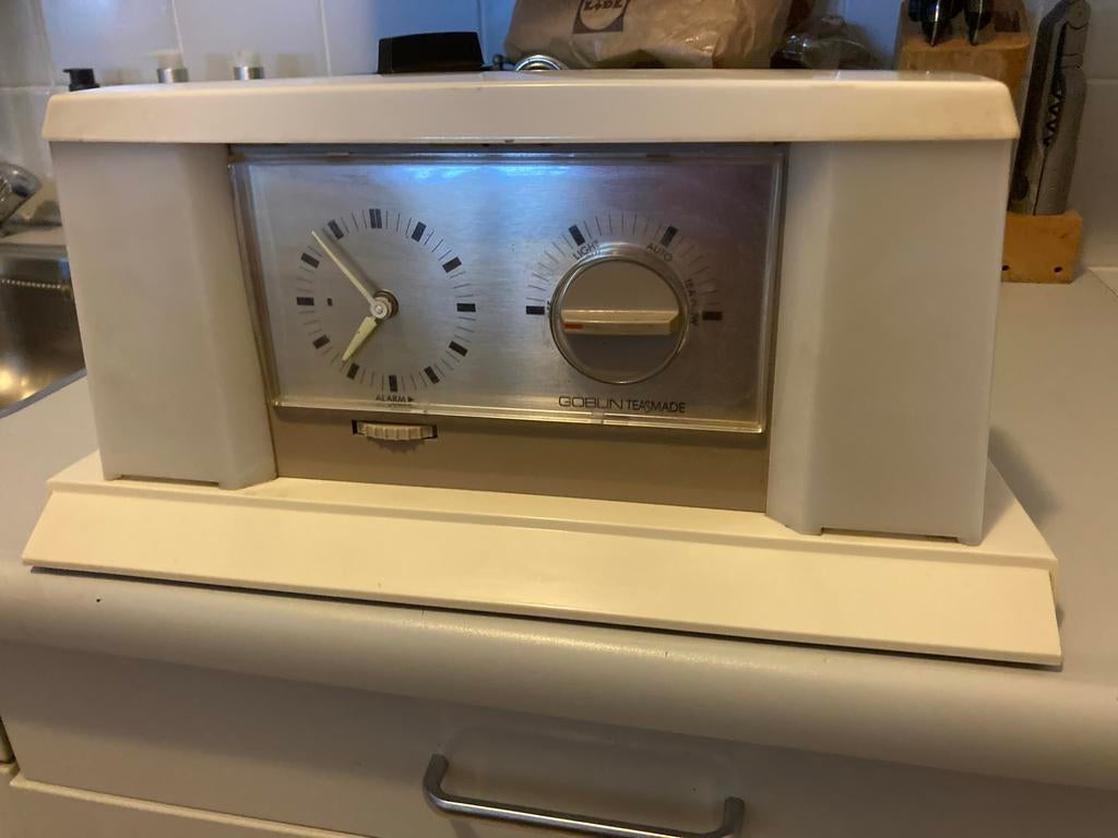 Vintage Goblin Teasmade - Automatische theezetter met wekker, Ophalen of Verzenden, Gebruikt