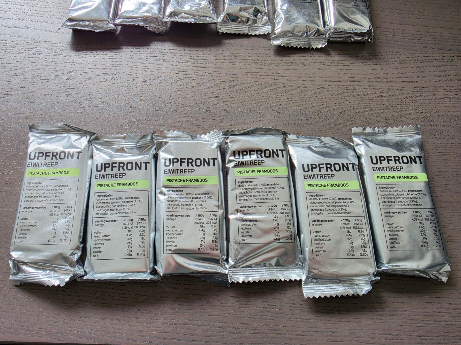 Upfront eiwitreep pistache framboos 6x, Ophalen of Verzenden, Poeder of Drank