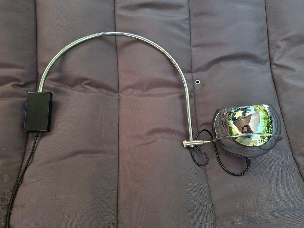 Gepo Amsterdam Vintage Booglamp Wandlamp - Chroom, Ophalen