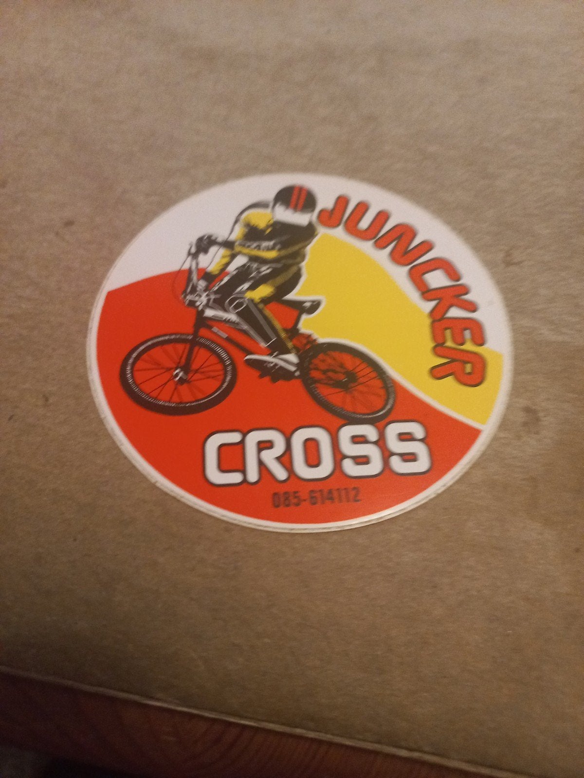 Vintage Juncker Cross BMX Sticker, Ophalen of Verzenden, Nieuw