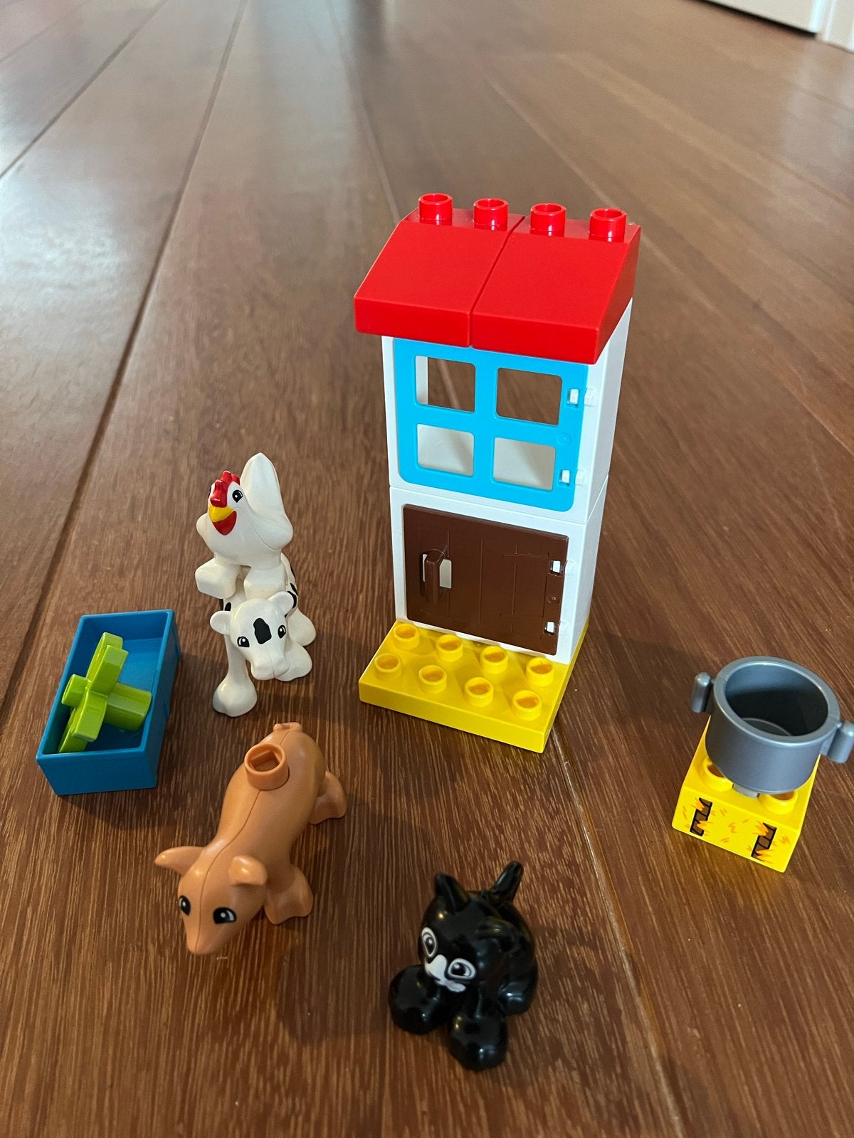 3 Set van LEGO Duplo Dieren, Taartjes en Bus - Diverse Sets, Kinderen en Baby's, Inclusief minifiguren, Gebruikt, Overige thema's