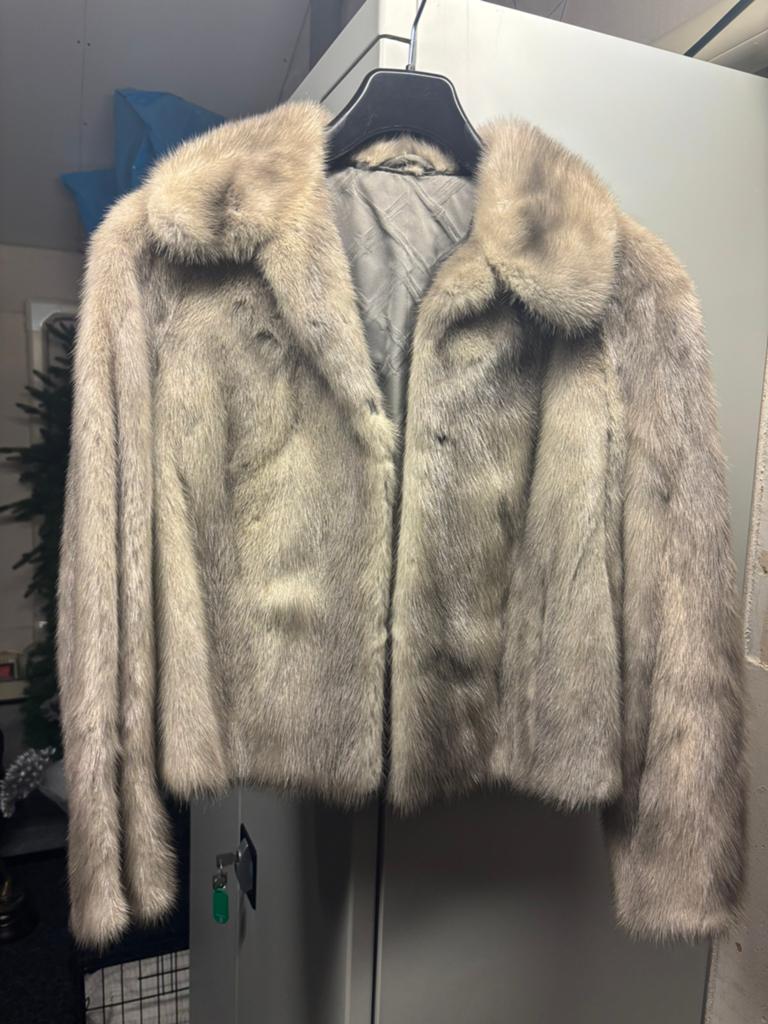 Nieuw zilver grijs echt bont jas maat 36, Kleding | Dames, Ophalen of Verzenden, Nieuw, Maat 36 (S), Grijs