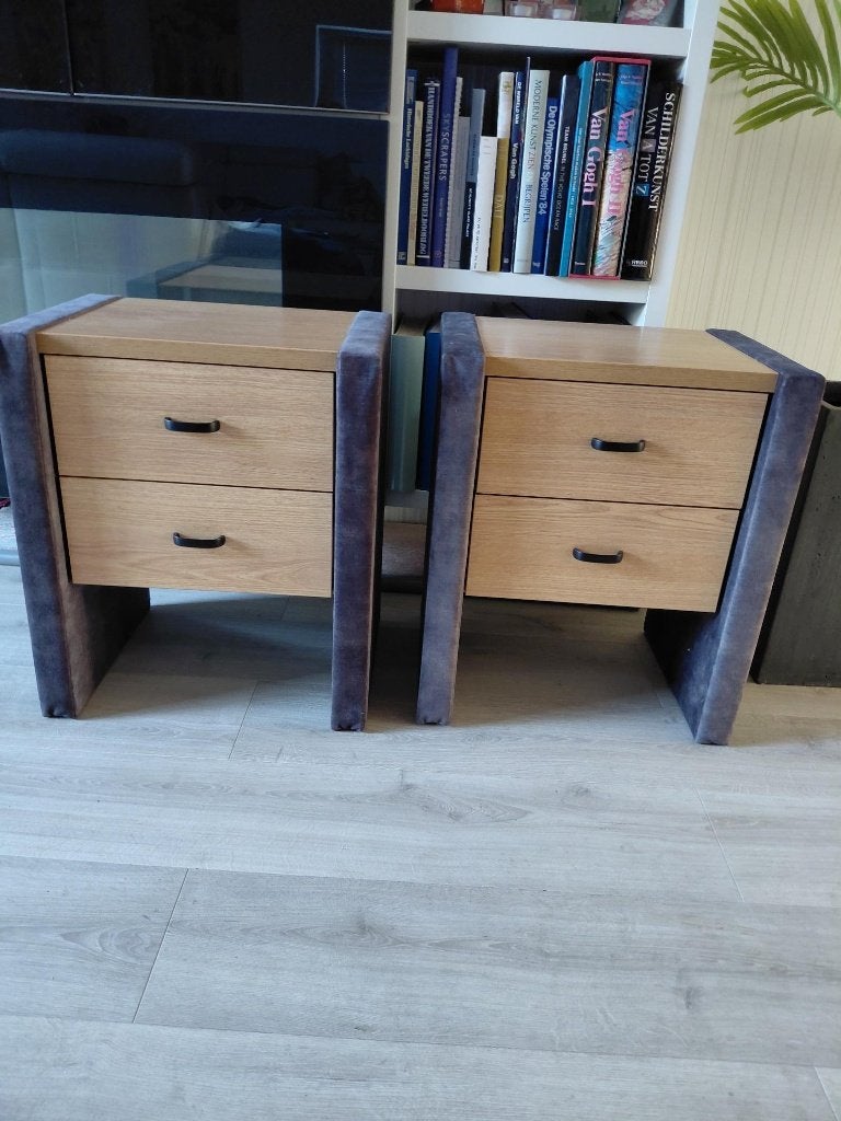 2 nachtkastjes Haldor. Nieuw., Ophalen, Nieuw, 55 tot 70 cm, 45 tot 65 cm